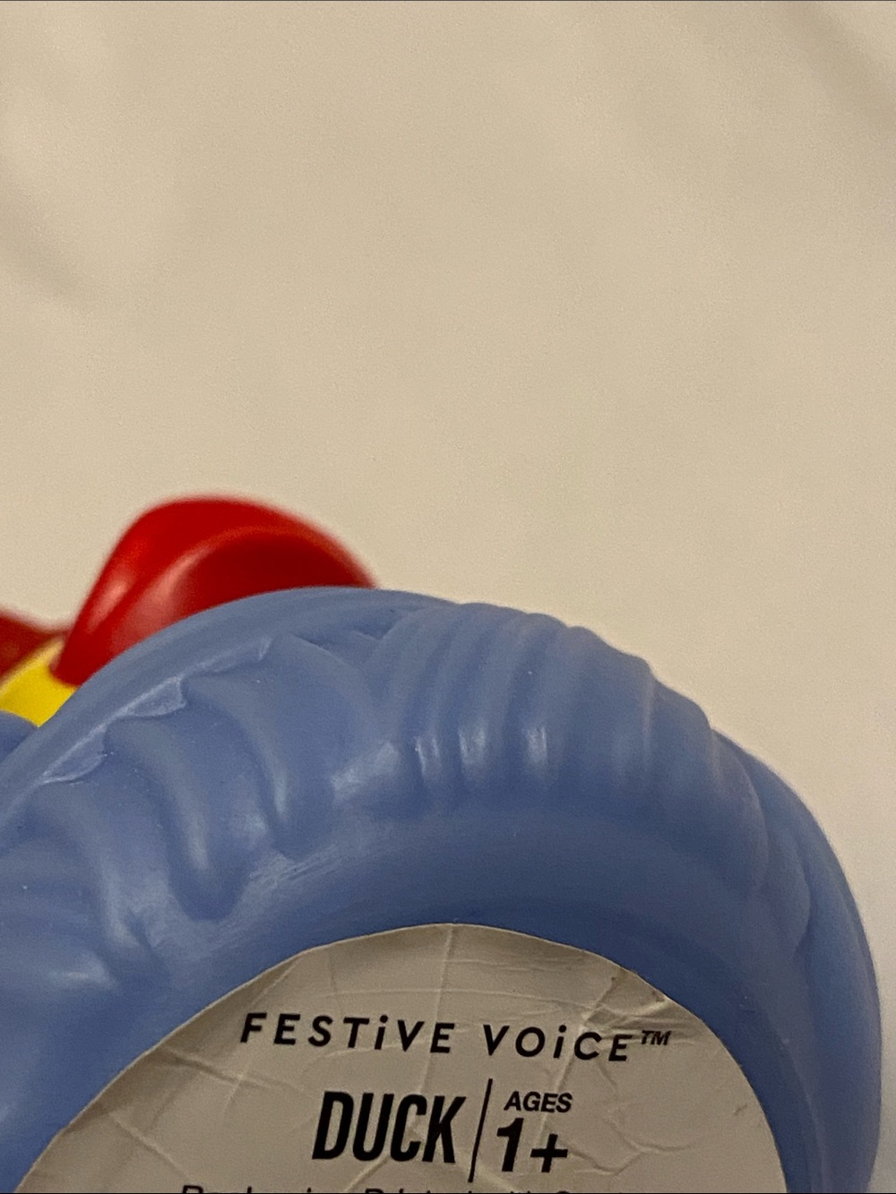 Festive Voice Rubber Duck Statue of Lady Liberty   Blue Yellow and Red 1.5” Inch - Picture 5 of 5